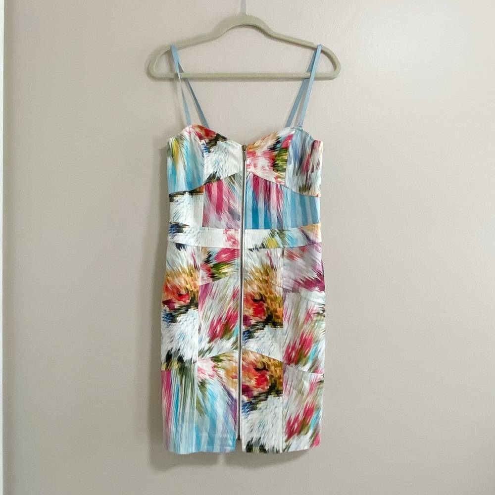Nicole Miller Artelier Structured Colorful Mini Dress Size 12